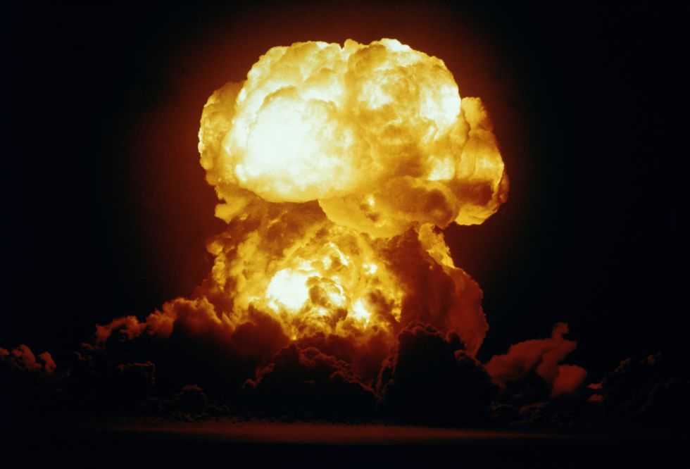 View of the Badger nuclear explosion