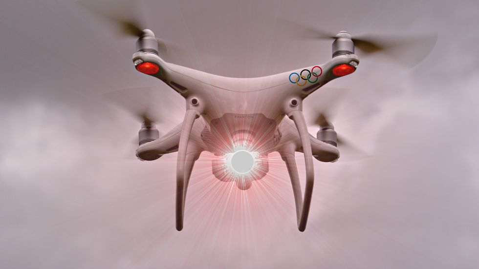 High-tech drone, a drone-catching drone