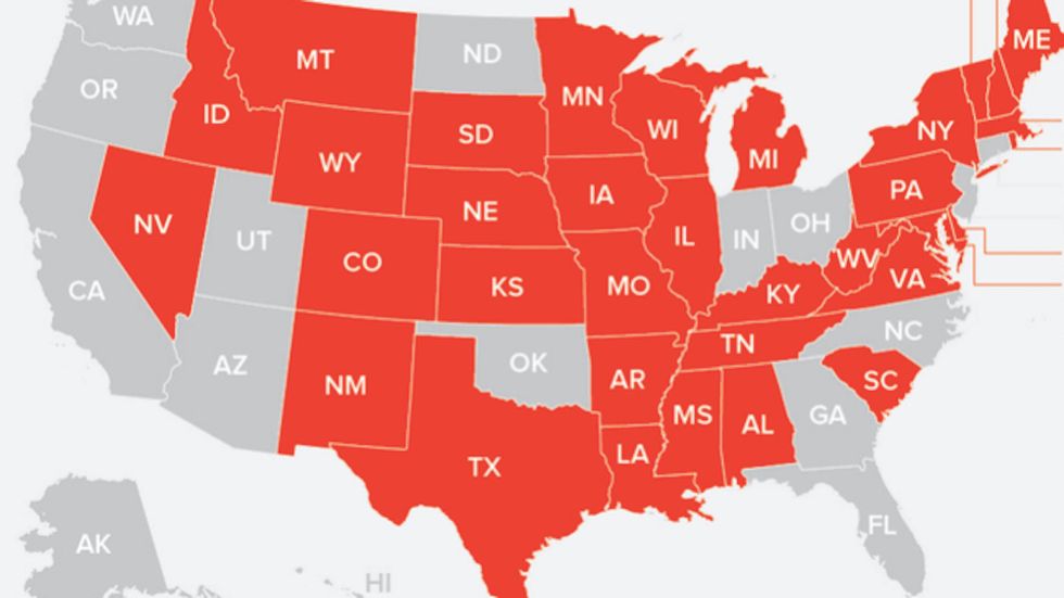 In these 34 states, police officers can legally have sex with detainees