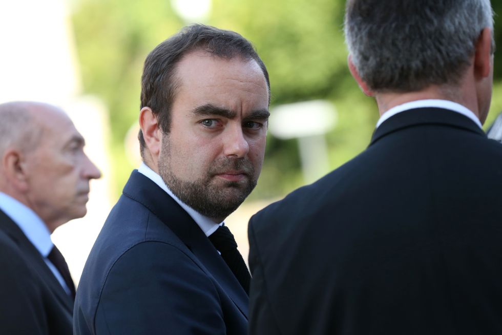 Man at a funeral.