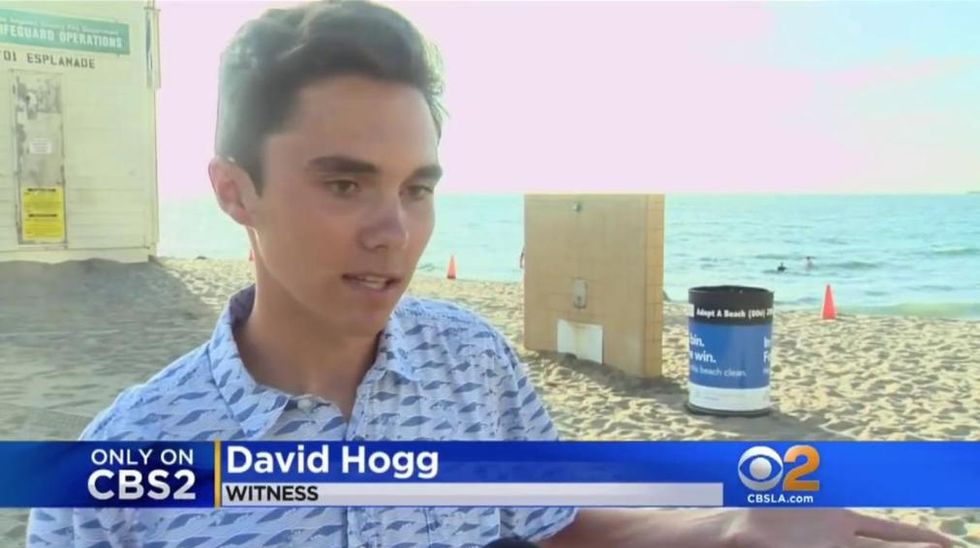 Stoneman Douglas shooting survivor David Hogg interviewed in unrelated local news story