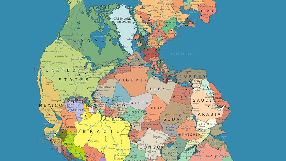 Which Countries Would Be Your Neighbors On The Supercontinent Pangea Big Think