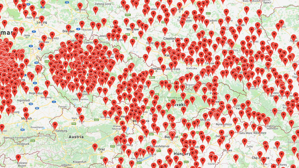 Europe's 3,318 remaining synagogues, a fraction of what there once were.