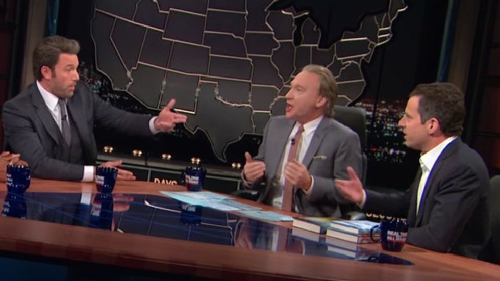 Sam Harris and Ben Affleck go head-to-head on Real Time with Bill Maher.
