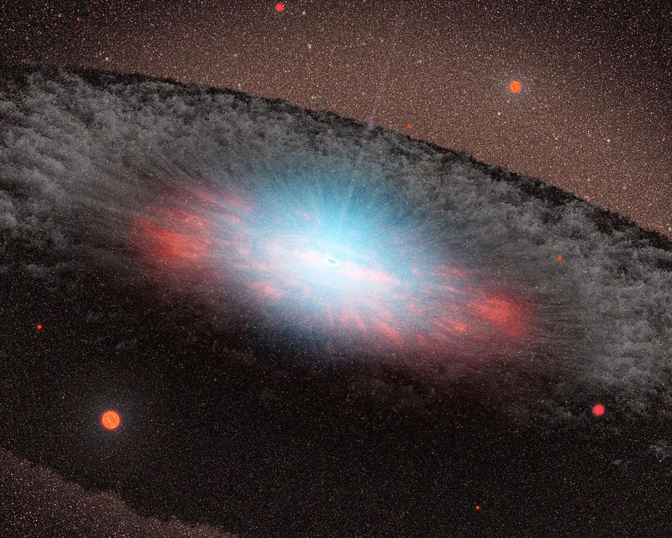 Supermassive black hole.