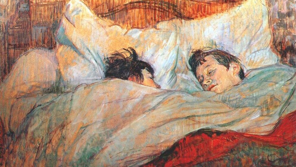 The Bed by Henri de Toulouse-Lautrec.