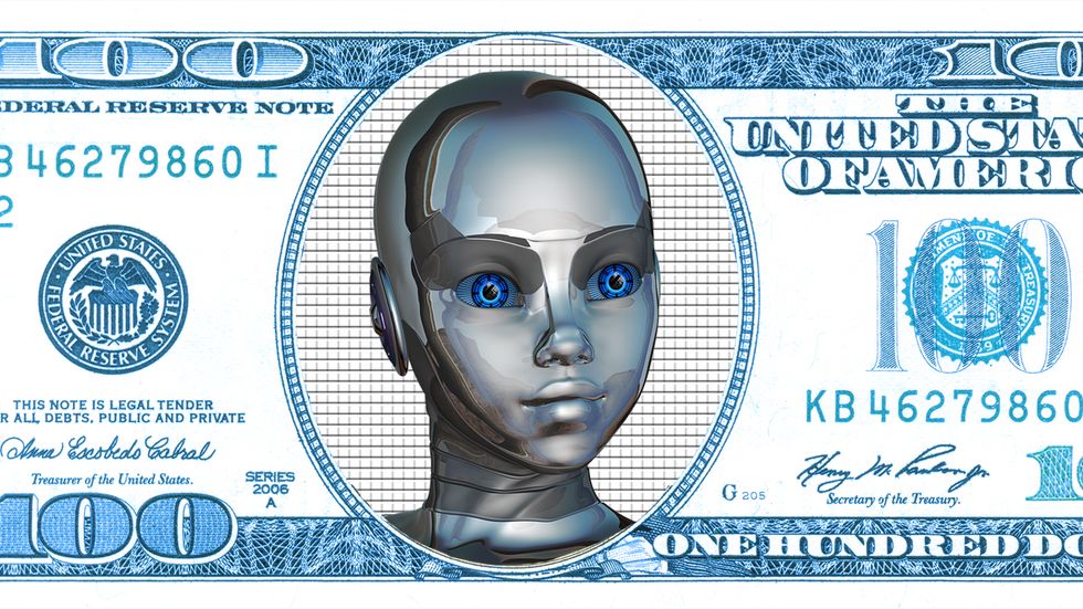 A robot dollar.