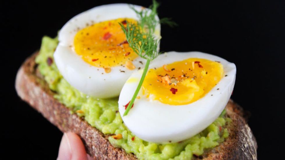Eggs on toast.