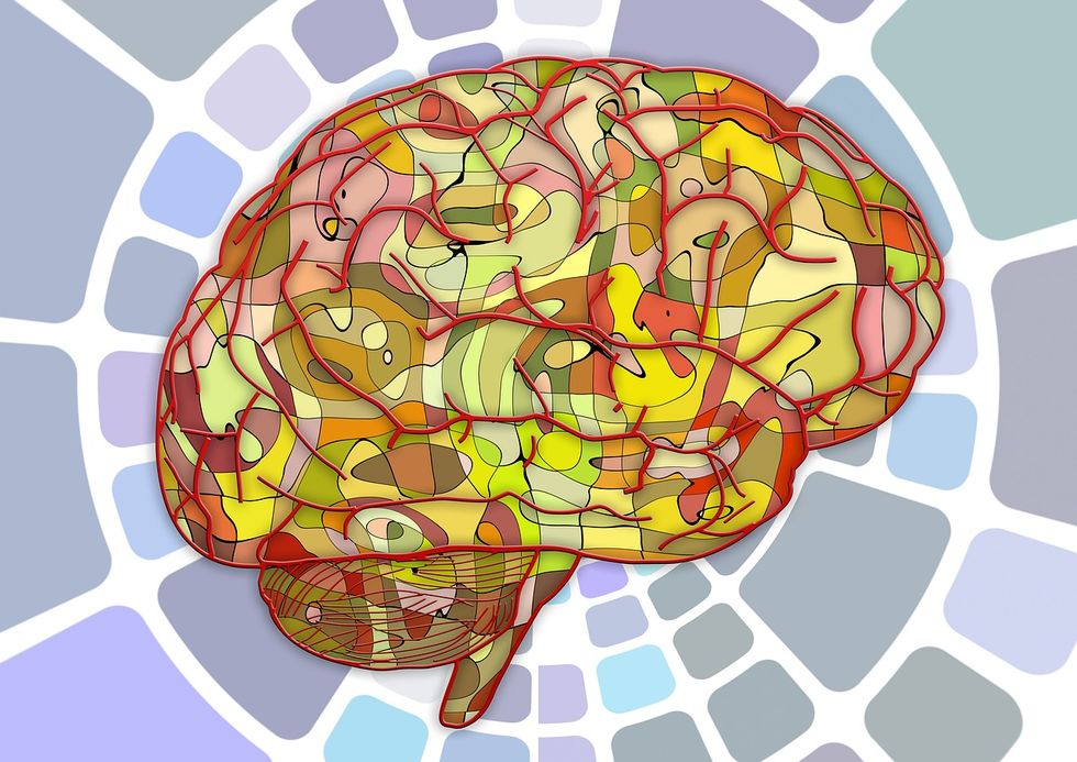 Abstract portrayal of the brain.