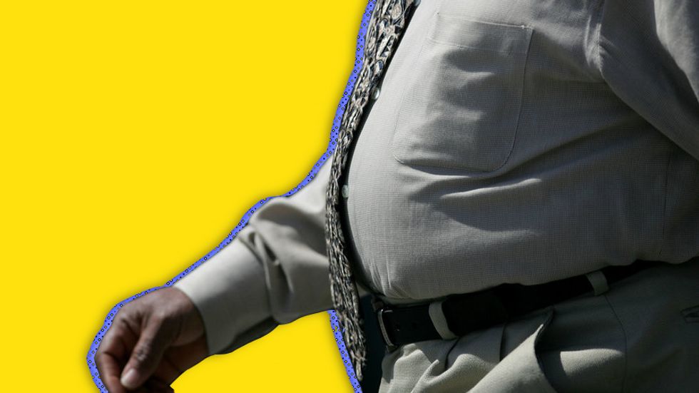 An overweight man. (Credit: Getty Images/Big Think)