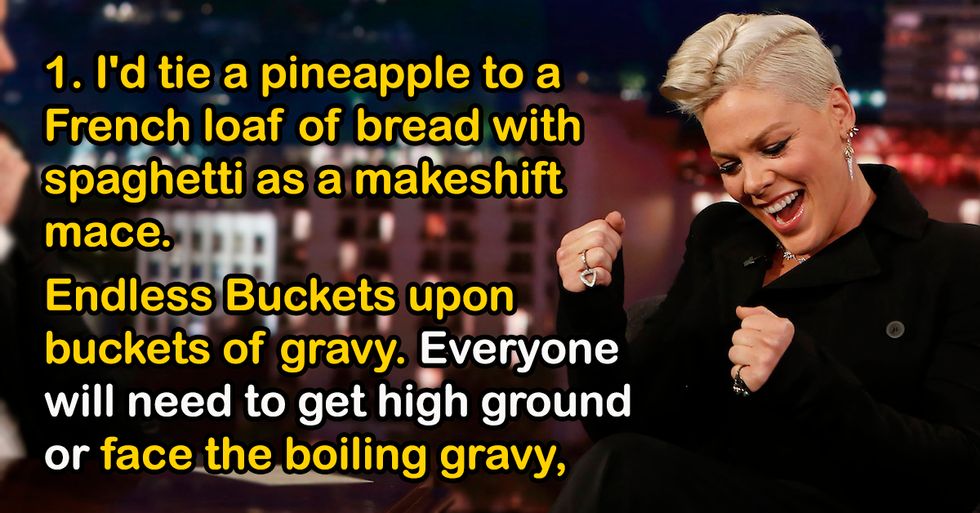 Food Lovers Reveal The Deadliest Edible Weapons They'd Pick For An All Out Food Fight