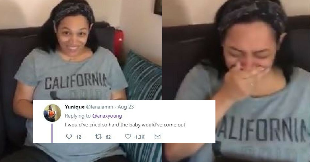 Mom-To-Be Receives An Emotional Message From Her Late Father Thanks To Her Creative Husband