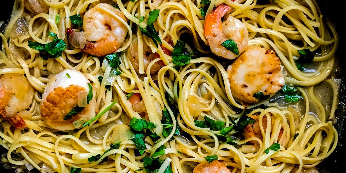 Shrimp and Scallop Scampi - My Recipe Magic