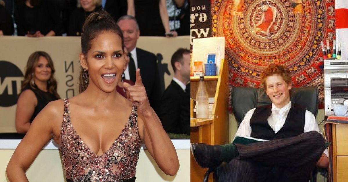 Halle Berry Responds After Catching Poster Of Herself In Photo Of Young Prince Harry's Dorm Room