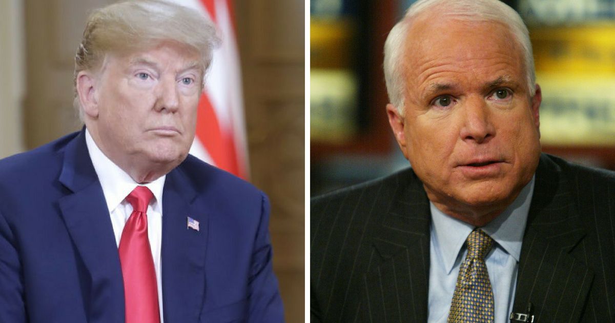 Trump Gave John McCain The Ultimate Middle Finger While Signing Defense Bill Named After Him