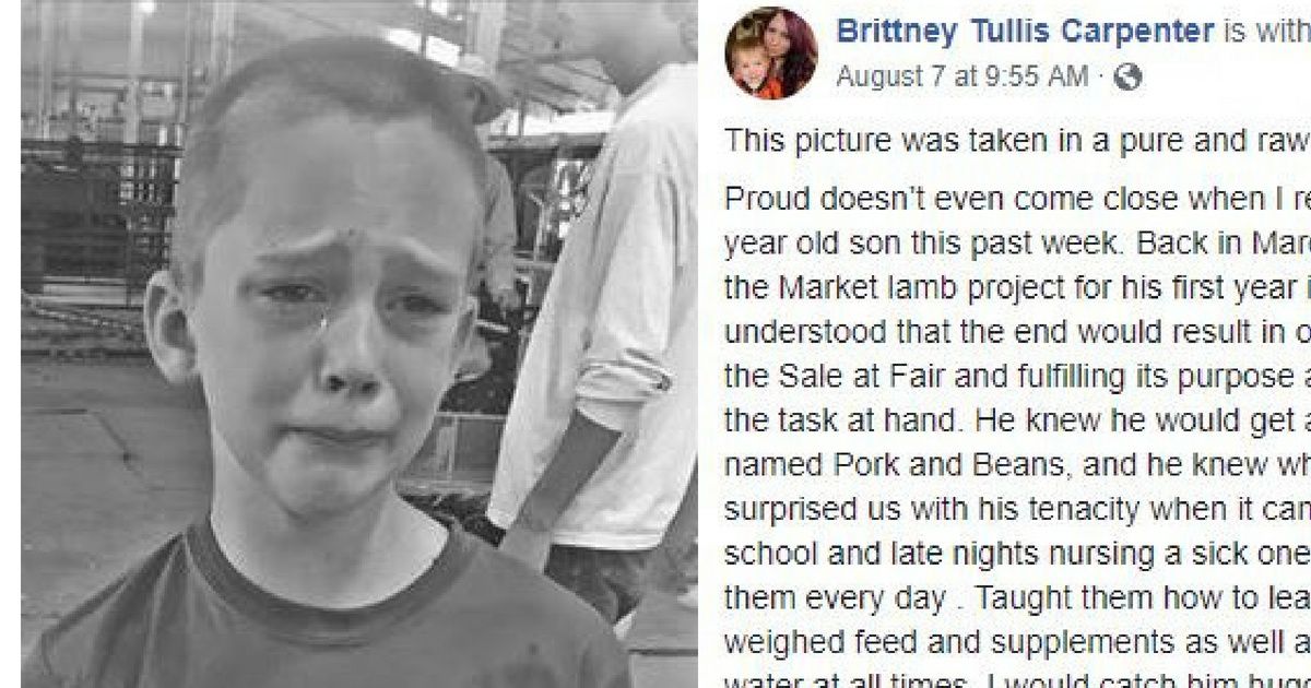 Picture Of 8-Year-Old Boy Who Had To Sell The Lamb He Raised Goes Viralâ€”And Now We're Crying ðŸ˜­