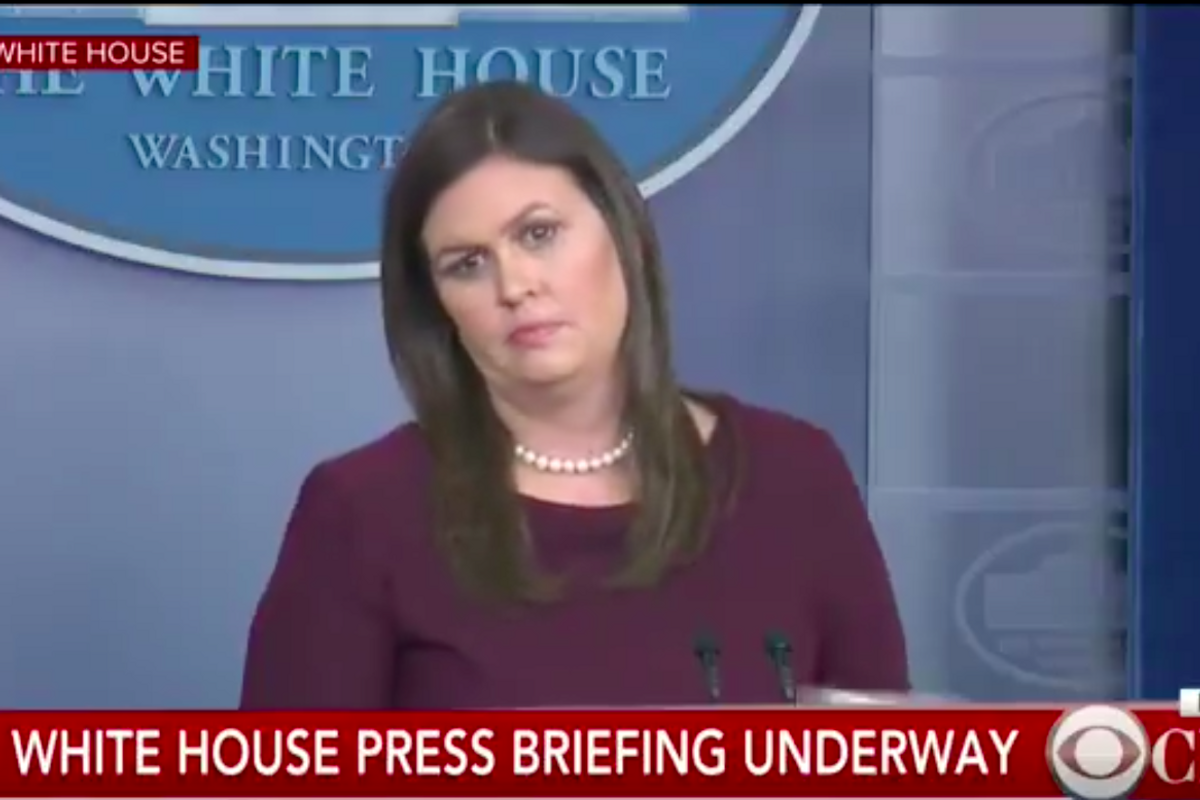 Sarah Huckabee Sanders Can't Guarantee Trump Hasn't Had Verbal Relations With The N-Word