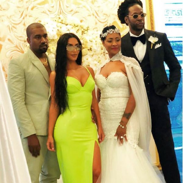 Kanye West Wears Slides to 2 Chainz's Wedding