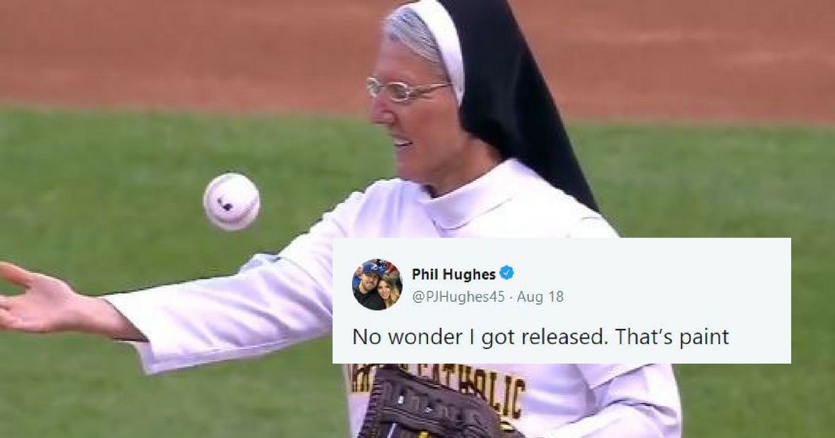 Sister Mary Jo Just Showed Off Her Cannon Of An Arm With A Perfect First Pitch At White Sox Game ðŸ˜®