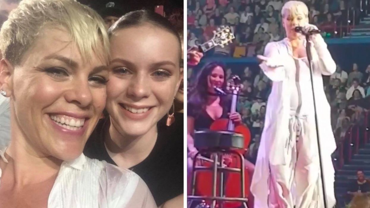 Video Of P!nk Wading Into A Crowd To Comfort Fan Whose Mother Just Died Has Us In Tears