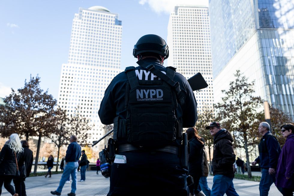 Security in Manhattan after the 2015 Paris attacks.