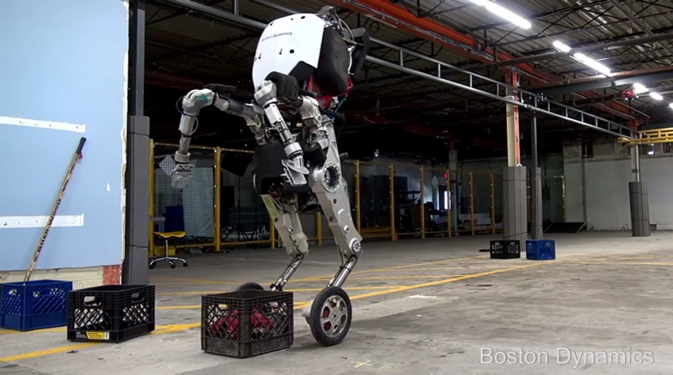 Boston Dynamics' screenshot, from the video "Introducing Handle"