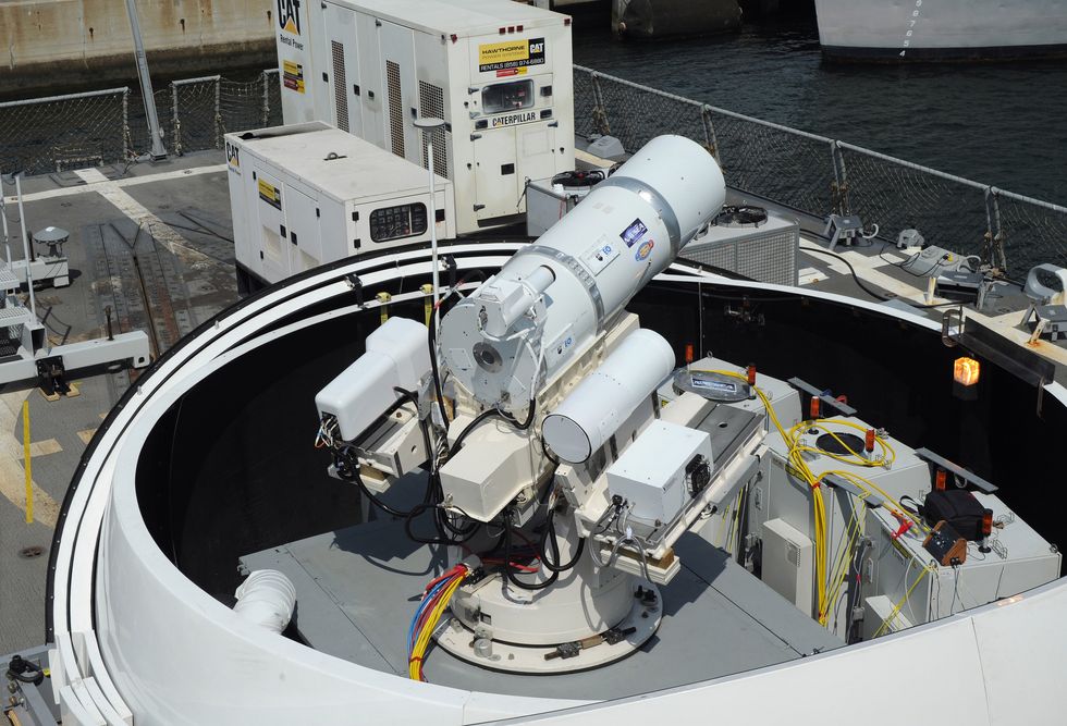 Laser aboard the USS Ponce.