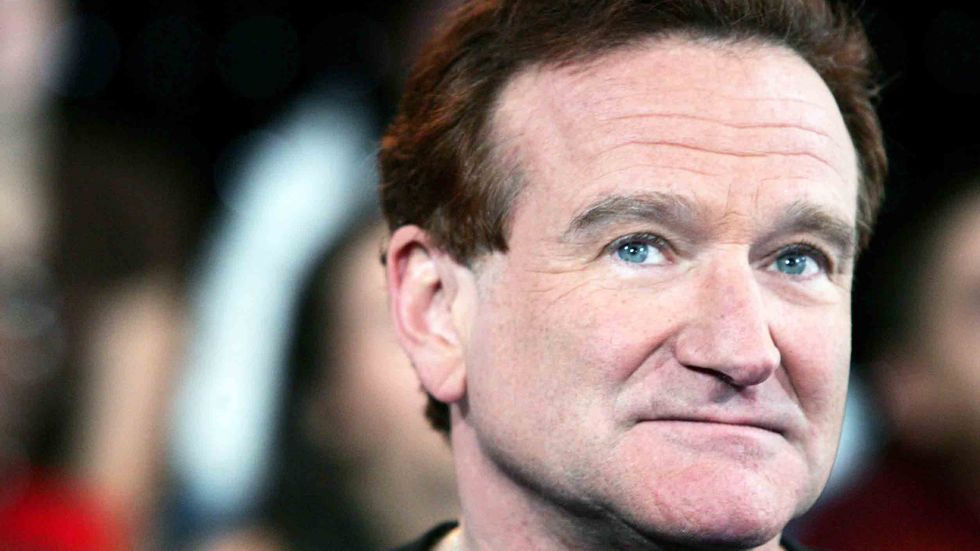 Actor Robin Williams appears onstage during MTV's Total Request Live at the MTV Times Square Studios in New York City. It was announced on August 9, 2006 that Williams is seeking treatment for alcoholism after being sober for 20 years. (Photo by Peter Kra