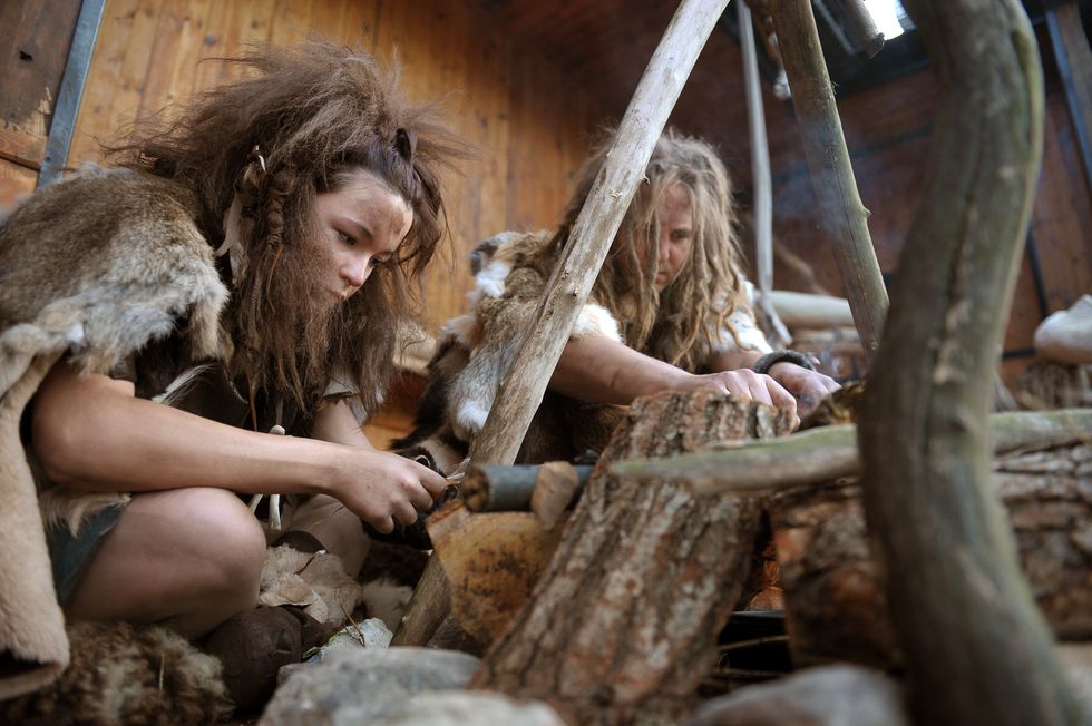 Humans in the Paleolithic.