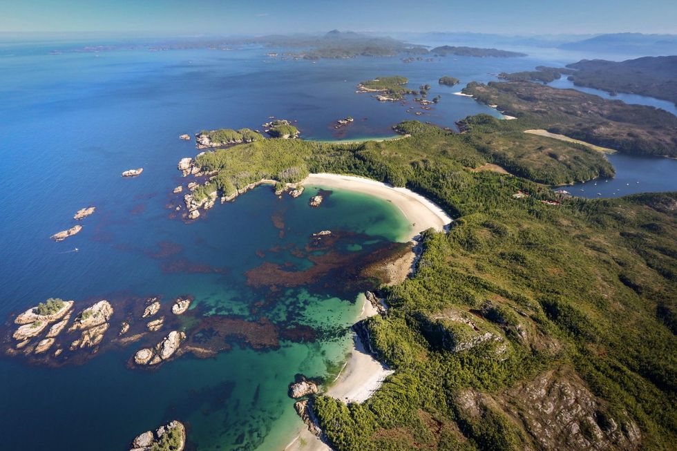 The coast of British Columbia.