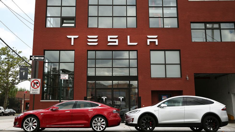 Tesla showroom in New York