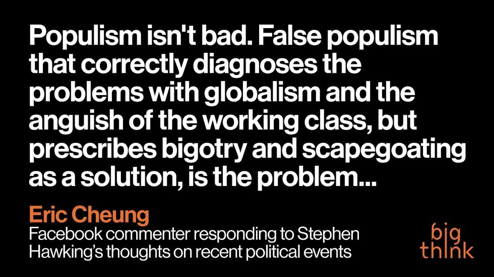 'Populism Isn't Bad. False Populism Is.' Here Are This Week's Top Comments