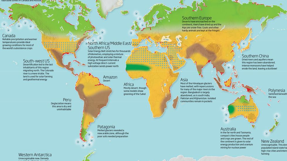 What the world will look like 4°C warmer