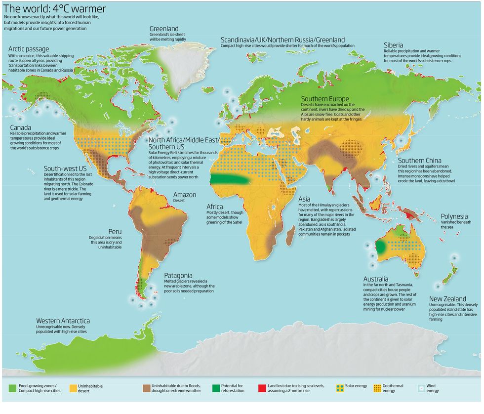 What The World Will Look Like 4 C Warmer Big Think
