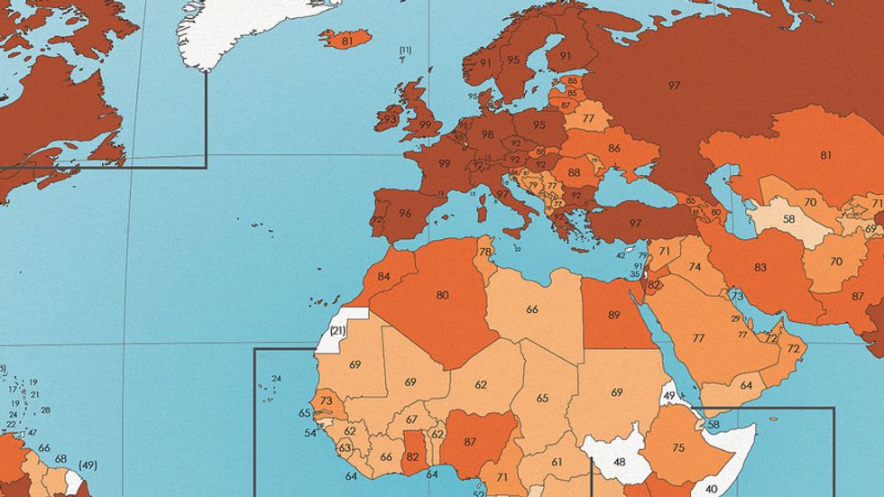 The World's Data Holes, Quantified