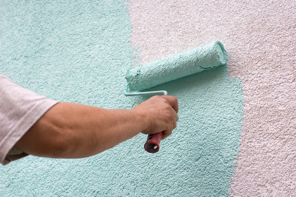 Green paint.