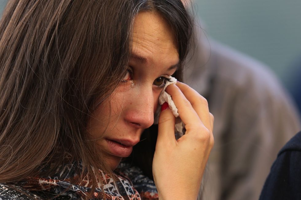 Sad woman.