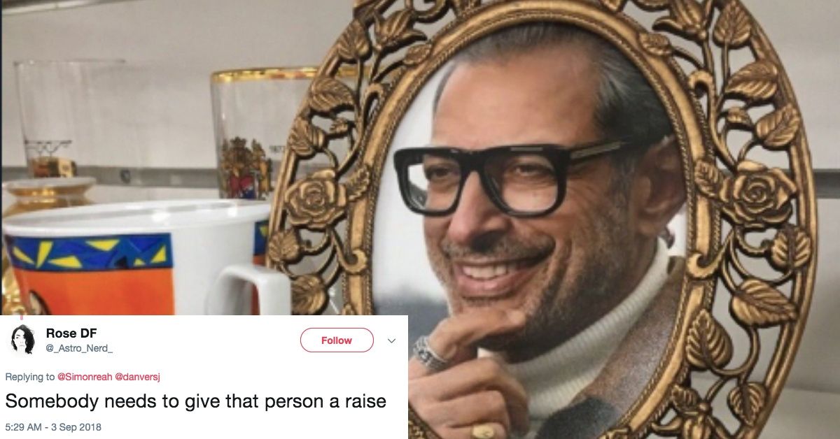 Someone Put A Jeff Goldblum Picture In Every Frame At This Storeâ€”And We're Obsessed ðŸ˜‚