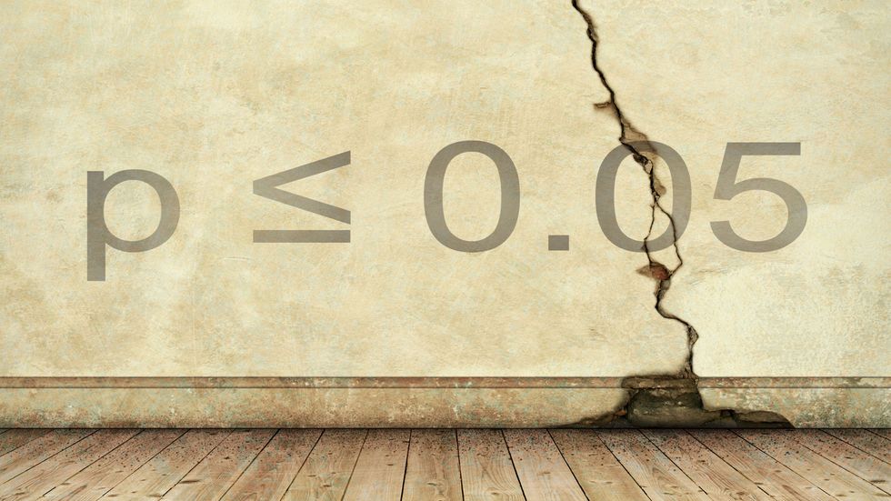 'The first crack in the wall of significance testing'