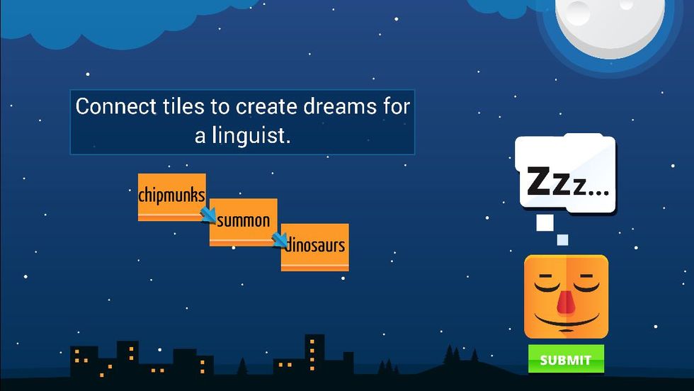 Language Game Inspired by Noam Chomsky's Linguistics