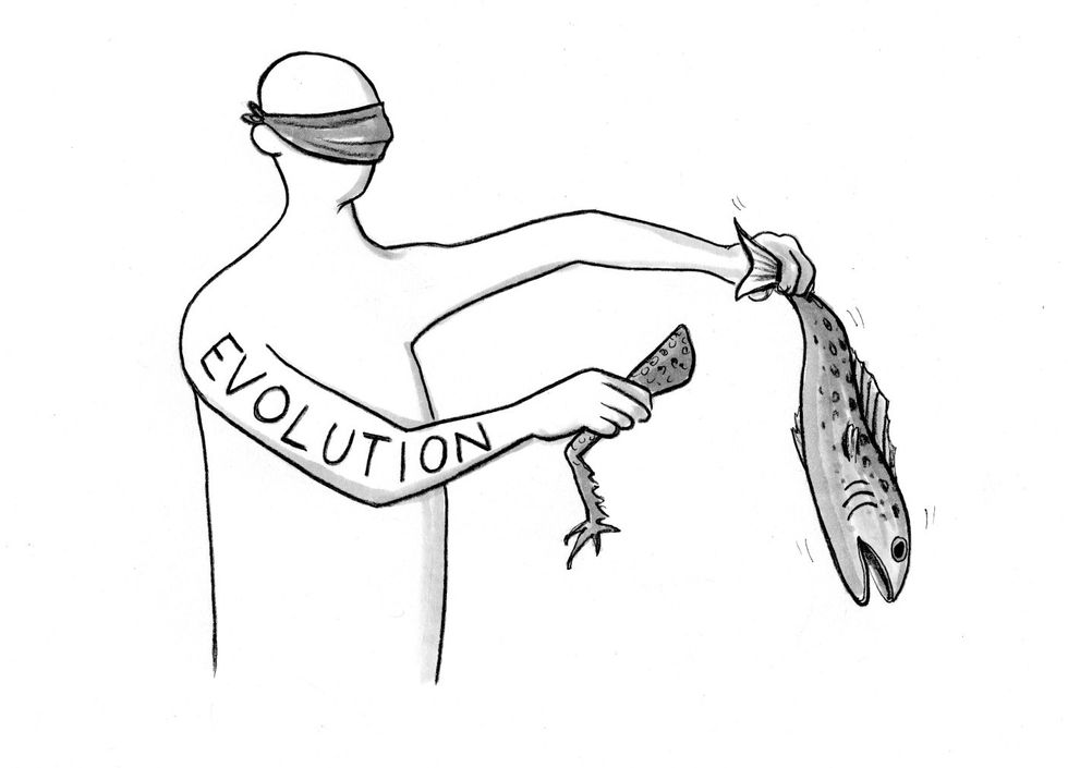 How Evolution And Logic Relate: Natural Filtering vs Foresight