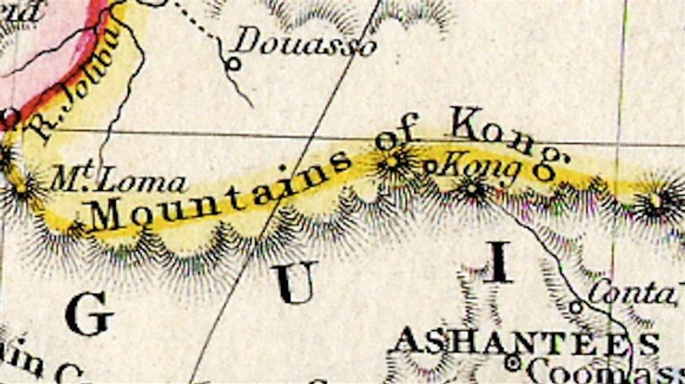 The Fabulous (and Indeed False) Mountains of Kong