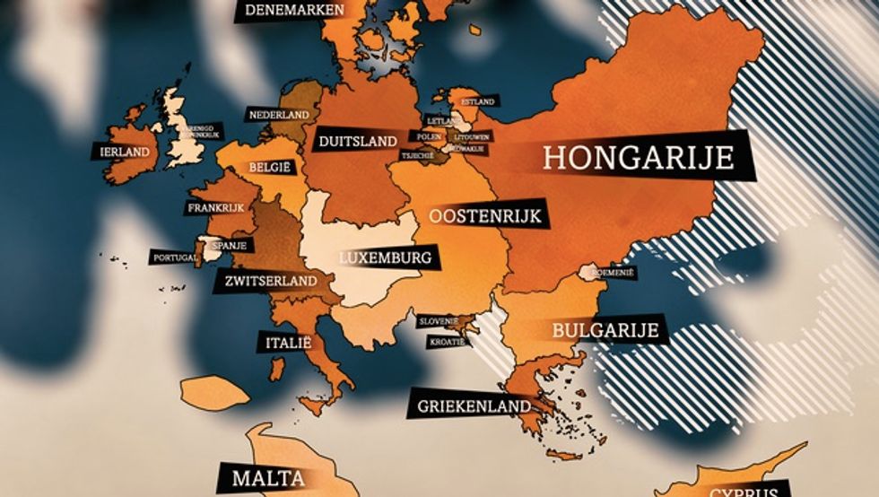 The Refugee Map of Europe