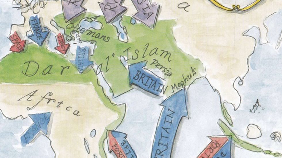 Watercolours of the War Between East and West