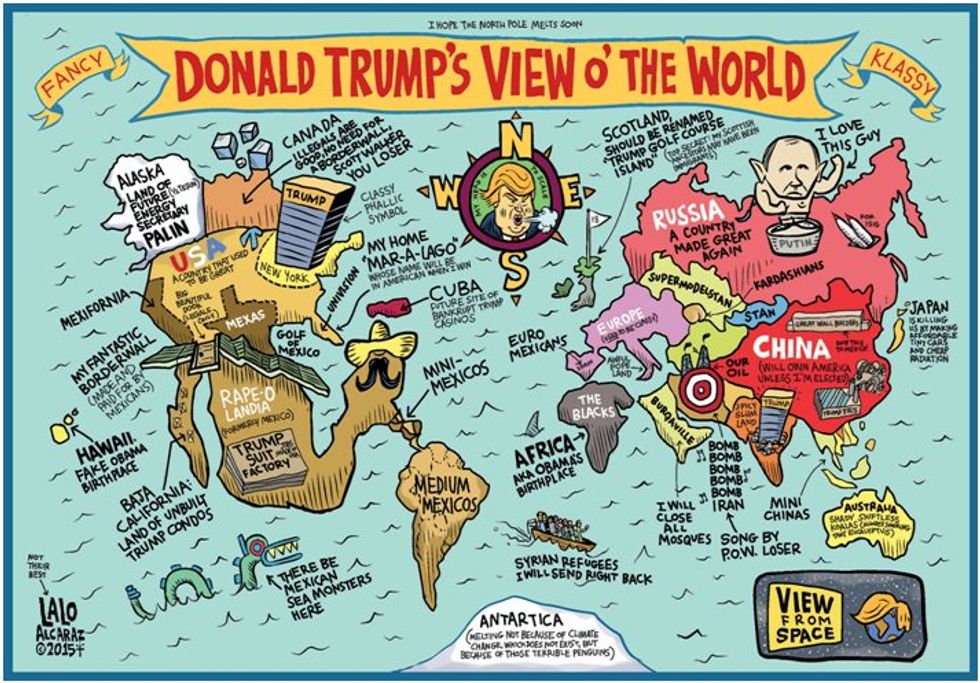 map of the world according to trump How Donald Trump Sees The World In 3 Maps Big Think map of the world according to trump