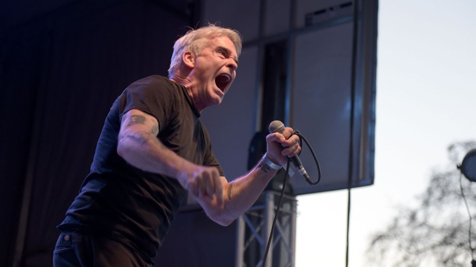 Henry Rollins at the mic