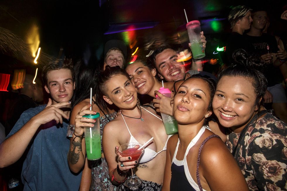Teens at a party