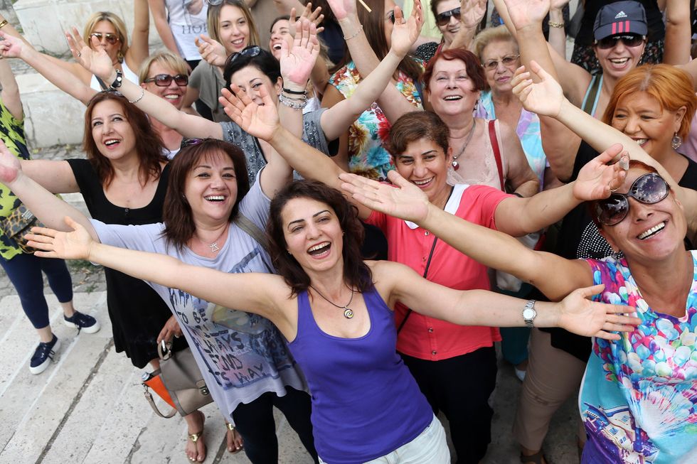 Happy women.