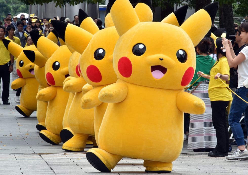 A picture of Pokemon character Pikachu