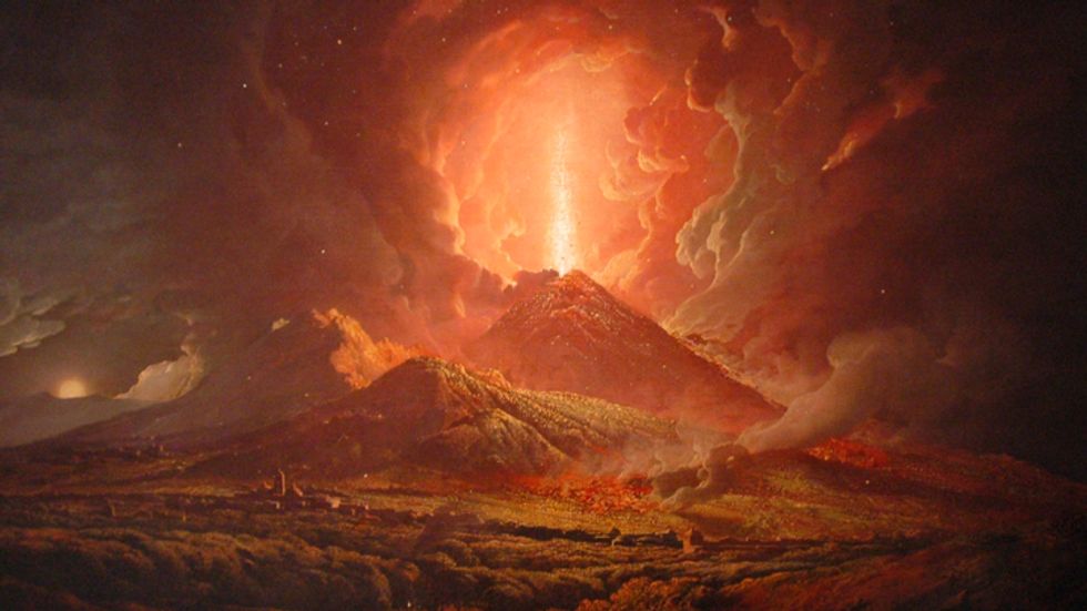 Vesuvius destroys Herculaneum and Pompeii